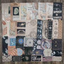Vintage Scrapbook Supplies Pack (400 Pcs) for Art Journaling Junk Journal Planners DIY Paper Stickers (A)