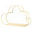 Nordic Style Wall-Mounted Wrought Iron Hook Display Rack Cloud-Shaped Bedroom Decoration Storage Rack,F 1