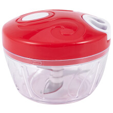 Multifunction New High Speedy Design Vegetable Fruit Twist Shredder Manual Meat Grinder Chopper Garlic Cutter Red+White