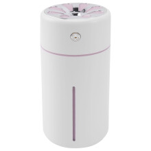 Diffusore di Aromi Auto Umidificatore Usb Umidificatore Ad Ultrasuoni Diffusore di Olio Essenziale con Luci a Led Rosa