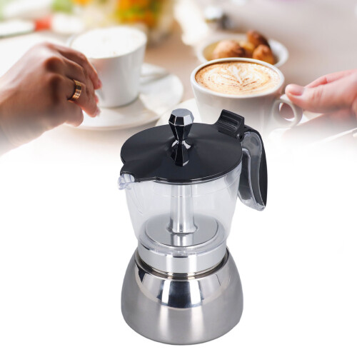 Classic Moka Pot 6 Cup with Clear Top 2