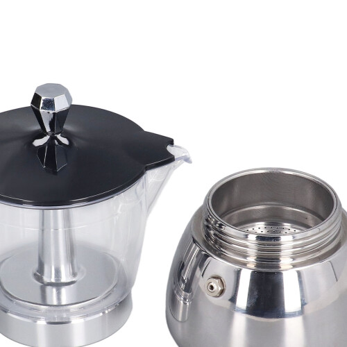 Classic Moka Pot 6 Cup with Clear Top 1