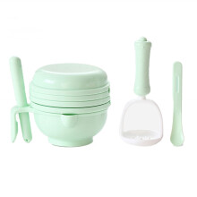 Baby Food Grinding Bowl Baby Hand Food Pump Grinder Auxiliary Food Machine Tableware Set A