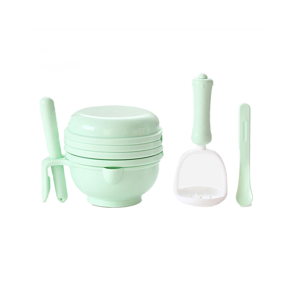 Baby Food Grinding Bowl Baby Hand Food Pump Grinder Auxiliary Food Machine Tableware Set A