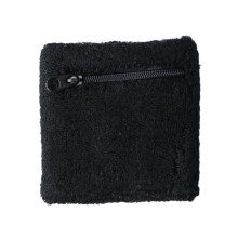 Reißverschluss Tasche Handtuch Sport Schweiß Armband Sport Beschützer Schwarz