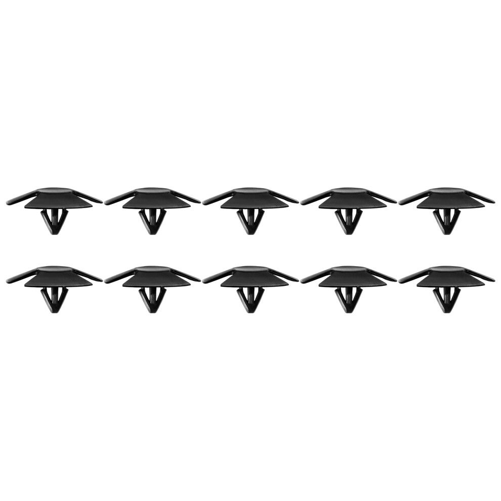 10Pcs Car Bumper Hood Insulation Cover Retainer Clips For Chrysle, Ram,4878883Aa Rivet Fastener Black 6032031511761
