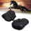 2Pcs Horse Tendon Boots Set, Adjustable PU Shell, Black L 16