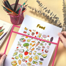 20er-Pack Trocken Abwischbare Taschenhüllen mit Ringen, Tickethalter, Transparente Hüllen, Blattschutzhüllen für Lehrer im Klassenzimmer