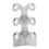10PC Skiffers Baseboard Corner Protectors,Solid Brass Skirting Board Protectors,Baseboard Corner Protectors Silver 5