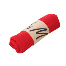Solid Color Candy Color Cotton Headband Ladies Gift Beautiful Scarf Wild Shade Beach Towel Shawl (Red)