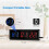 3X Gym Timer,LED Interval Timer Digital Countdown Wall Mounted Clock Fitness Timer,Digits Down/ Clock Stopwatch 2