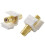 20-Pack RCA  Jack Insert Connector Socket Female Snap In Adapter Port Gold Plated Inline Coupler for Wall Plate 3