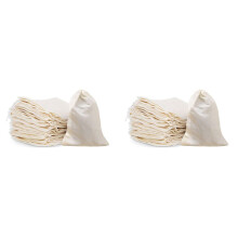 100 Pcs 4 X 6 Inches Cotton Muslin Bags, Reusable Drawstring Bags for Tea, Cheesecloth Sachet Bags for Party