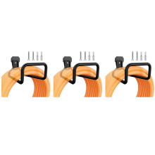 3X Garden Hose Holder Wall Mount, Duty Water Hose Hanger for Outside, Metal Hose Reels Hose Rack Hose Hook