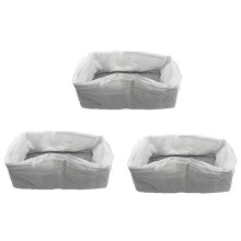 30Pcs Reusable Cat Feces Filter Hands Free Pet Cat Excrement Liners Elastic Sand Bag Filter Hygienic Litter Box Liners L