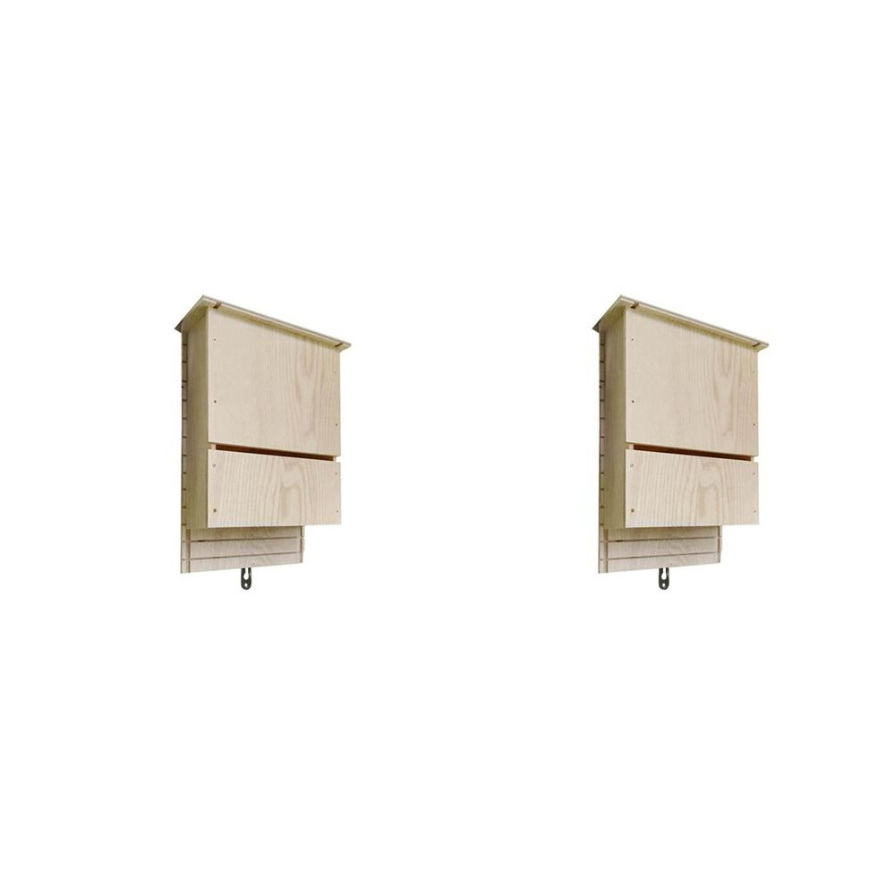 2X Large Outdoor Bat House, Huge Wooden Box, Untreated Spiral Bat House, Shelter, Garden Accessories A 4711693698226