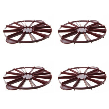 4X Kuchen Trennwand Scheibe Torte Kuchen 12/10 Stueck Gleich Anteil Trennwand Dunkelrot