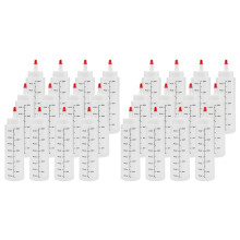 24 Paket 8 Unzen Gewürz Quetsch Flaschen mit Roter Spitze Robuste Plastik Spritz Flasche für Ketchup, Saucen, Sirup