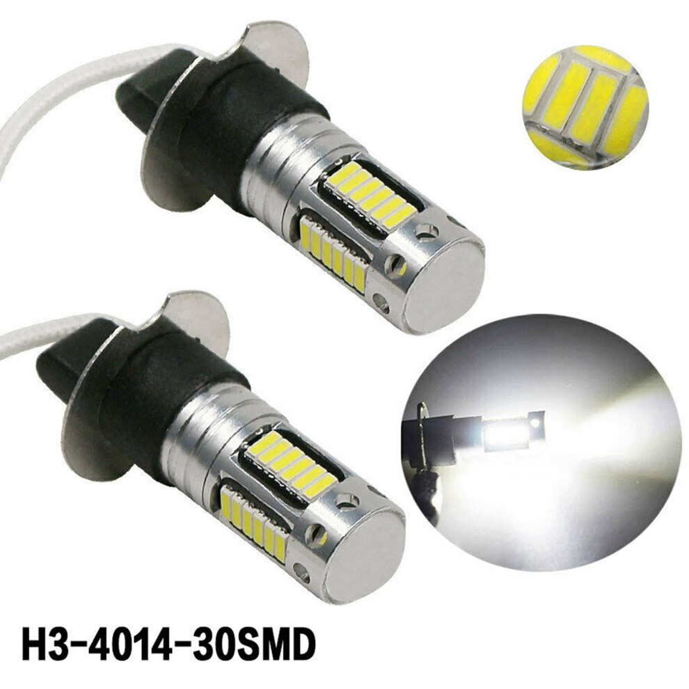 6Pcs H3 Super Bright Led Fog Driving Drl Bulbs Kit 6000K Light/White 4713129198218