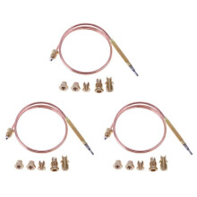 3pcs 90CM Thermocouple Sensor Universal Thermocouple Patio Heater for Gas Fireplace Furnace Fire Pit Water Heater