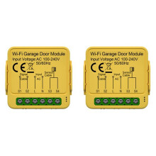 2X Tuya Garage Door Opener Controller Module Remote Control Life App Work with Alexa Home Assistant Wifi