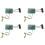 4X 21V 2.5 Electric Shears Control Panel Pruning Shears Controller Pruning Shears Accessories Motor Drive Tools Parts 1
