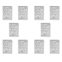 10X Porte-Serviettes en Acier Inoxydable de Table Porte-Serviettes Papier Porte-Serviettes en MéTal Droit Porte-Serviettes pour Cuisine Restaurant