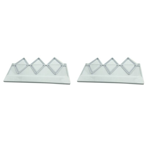 2X Dumplings Maker 3 Triangle Mould for Pierogies Press Samosa Ravioli Dumpling Pie Empanada Meatball Maker