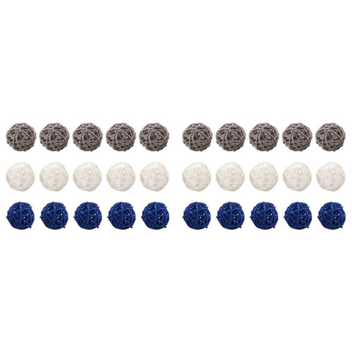 30Pcs Rattan Balls Decorative  Orbs Vase Fillers Table Decor, for Ceiling Orb Grapevine  Decorations