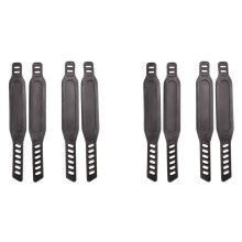 4 Pairs Bike Pedal Straps Adjustable Length Universal Pedal Straps for  Exercise Cycle Home or Gym