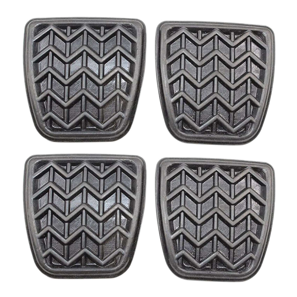 4Pcs Clutch Brake Pedal Pad Rubber For Camry Hilux Vigo Kun 31321-52010,3132152010 6031320147315