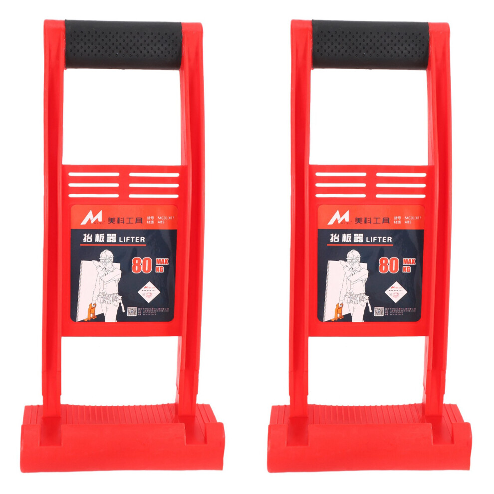 2X 80Kg Load Tool Panel Carrier Gripper Handle Carry Drywall Plywood Sheet Abs 4713037726404