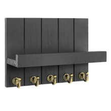 Key Storage Hook, Wall Mounted Holder for Handbag and Hat, Black