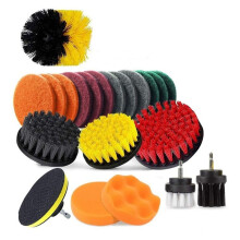 Bohrbürsten-Set, 22-Teilig, Scheuerschwämme, Power-Schrubberbürste für die Reinigung zu Hause, Glas, Auto, Küche, Toilettenreinigungswerkzeuge
