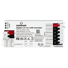 DOMRAEM ZIGBEE3.0 5 in 1 LED Strip Controller DIMMER CCT RGB RGBW RGBCCT for HUxE SmartThings Echo  20A