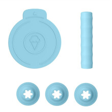 Kit de Peças de Reposição para Máquina de Sorvete NC700 Creami Swirl, Inclui Bicos de Extrusão e Capa Protetora Contra Poeira