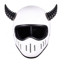 2 Stück Helm-Hörner mit Saugnapf, PP-Material, 74 cm, Mehrfarbig
