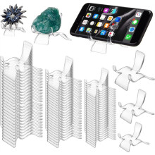 72Pcs Rock Display Stand,3 Sizes Crystal Stands for Display Sphere Acrylic Crystal Holder for Stones Rock Geodes Mineral