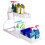 Space Saving 2 Tier Pull Out Storage Box Durable Large Capacity Kitchen Bathroom Essential Drawer Organizer White 1