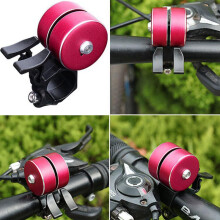 Bicycle Bell 120DB Loud Double Horn Cycling Safety Alarm Warning Bell Bicycle Accessories,Black