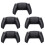 5X Bottom Back Shell Non-Slip Rear Housing Game Improvement Replacement Parts for PS5 Controller Black 1