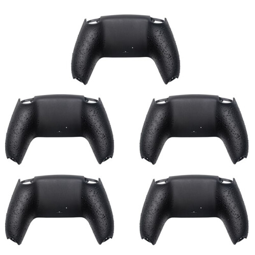 5X Bottom Back Shell Non-Slip Rear Housing Game Improvement Replacement Parts for PS5 Controller Black