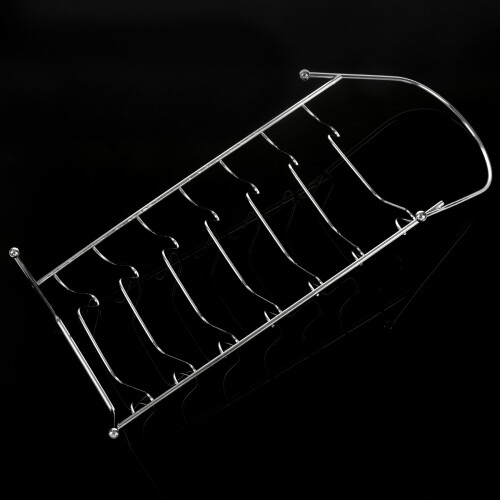 Plate Organizer 7 Slots Chrome Plated Dish Racks Countertop Drying Stand 2