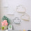 Nordic Style Wall-Mounted Wrought Iron Hook Display Rack Cloud-Shaped Bedroom Decoration Storage Rack,F 4
