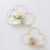Nordic Style Wall-Mounted Wrought Iron Hook Display Rack Cloud-Shaped Bedroom Decoration Storage Rack,F 5