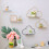 Nordic Style Wall-Mounted Wrought Iron Hook Display Rack Cloud-Shaped Bedroom Decoration Storage Rack,F 6