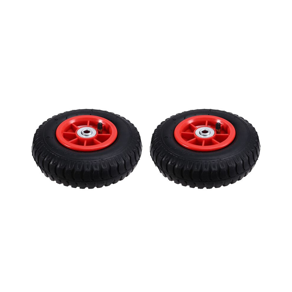 2X Children's Electric Car Inflatable Tires, Kid's Electric Tricycle Rubber Wheels Children's Car Tires 1.2Cm Hole 8Inch Black 4711967478394