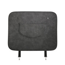 Wear‑Resistant Suede Car Seat Back Protector for Mercedes Benz A Class with Storage Pockets, 1 Piece
