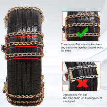 Starke Schneeketten für Auto, SUV, LKW - Anti-Rutsch-Reifenketten 195/65 R15