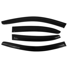 Window Visors for VW Jetta 20112018 Sedan, Slim Style Acrylic Rain Guards, Wind Noise Reduction
